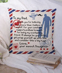 SHEIN Father's Day Figure & Slogan Graphic Cushion Cover Without Filler to my dad