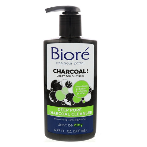 Biore charcoal cleanser 200ml