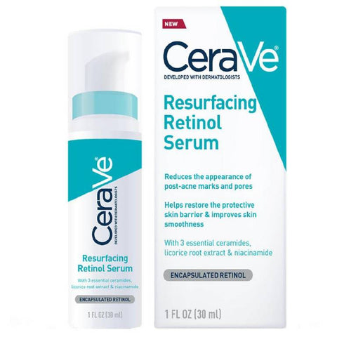 CeraVe -  Resurfacing Retinol Serum , for post acne marks 1 fl oz (30 ml)