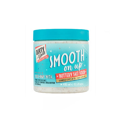Dirty Works Smooth on up, Buttery salt scrub 400ml