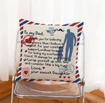 SHEIN Father's Day Figure & Slogan Graphic Cushion Cover Without Filler to my dad