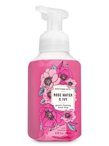 Bath & Body works ROSE WATER & IVY Pink flowers Gentle Gel Hand Soap 259ml