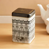 Homebox Feast Square Shaped Tea Canister with Lid - 10.5x15 cms CAPACITY 1.5 litre APPROX