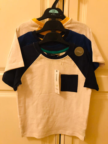 From UK  - ""Boy’s T-shirts  A pack of 3💯% cotton
