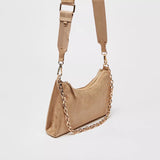 Max Dubai - Textured Crossbody Bag with Detachable Strap with chain