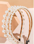 SHEIN 3pcs Faux Pearl Decor Hair Hoop