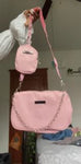 SHEIN Chain Decor Crossbody Bag With Coin Case