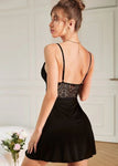 SHEIN Lace Insert Bustier Cami Nightdress