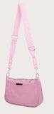 SHEIN Chain Decor Crossbody Bag With Coin Case