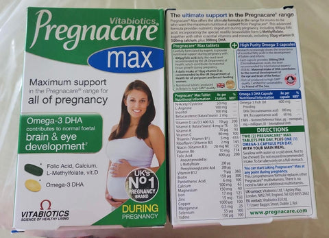 Vitabiotics Pregnancare max 84 tabs -  28 days supply - Expiry January 2024