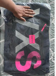 SHEIN Letter Graphic Shoulder Tote Bag BLACK