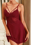 SHEIN Lace Insert Bustier Cami Nightdress