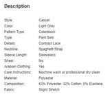 SHEIN Lace Trim Cami Top & Pants PJ Set