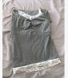 SHEIN Lace Trim Cami Top & Pants PJ Set