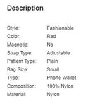SHEIN Mini Letter Patch Phone Wallet